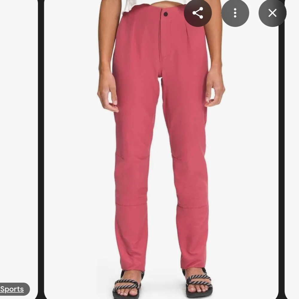 The North Face Womens Project Pants Size 2 Slate Rose Trouser UPF 40+ Climbing